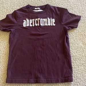 SOLD Abercrombie, short sleeve, maroon, size small